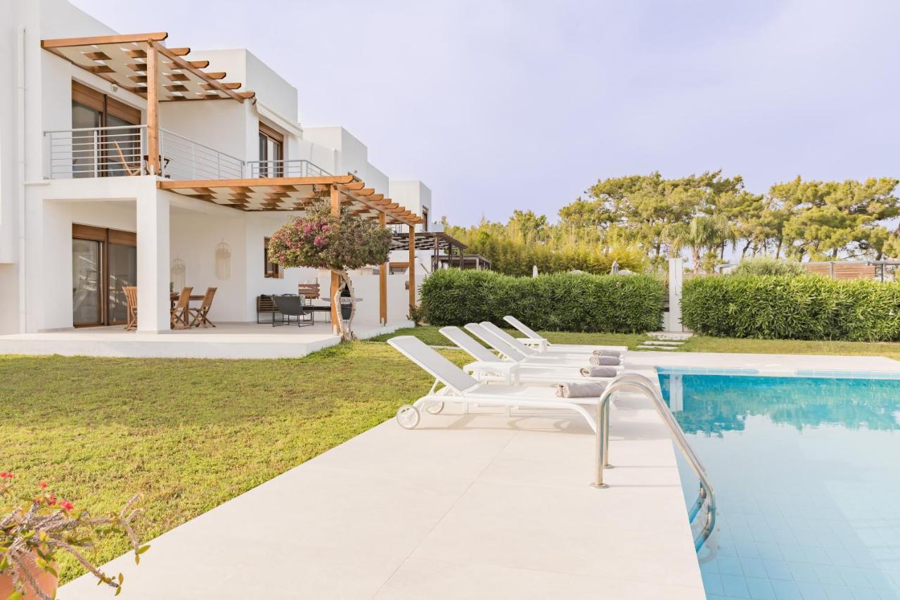 Villa Santa Maria With Private Pool And Sea View Afandou
